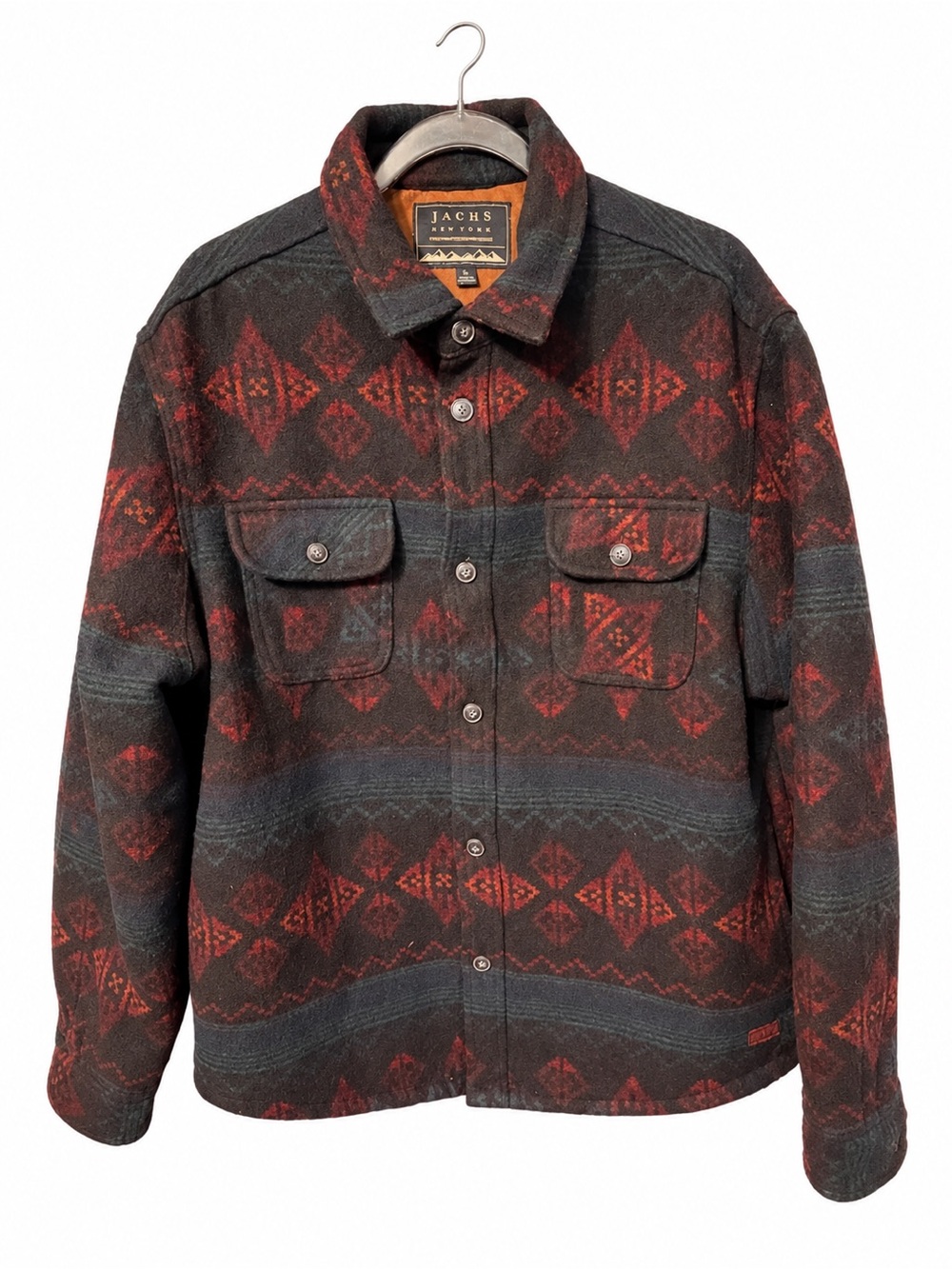 JACHS New York XL Southwestern Geometric Button Front Shirt Jacket